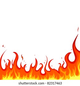 Vector fire background