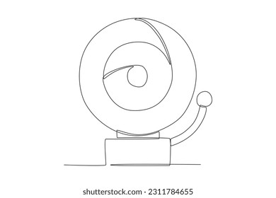 Vector fire bell emergency oneline