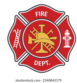 
vector fire department emblems and design
