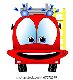 Vector of fire engine