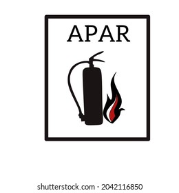 vector fire extinguisher for firefighters, fire extinguisher logo