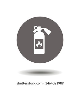 Vector fire extinguisher Icon. Flat design. Simple vector illustration for graphic and web design. EPS 10