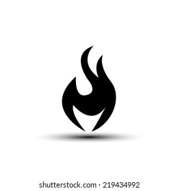 vector fire flame icon beautiful