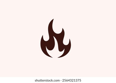 Vector Fire Flame Isolated Icon Set. Campfire, Bonfire, Flame Sign, Front View. Vector Illustration