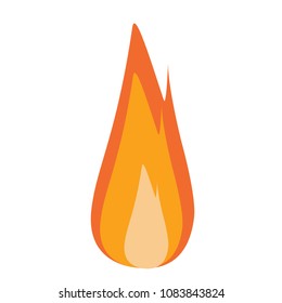 Vector fire flames sign illustration isolated - fire icon