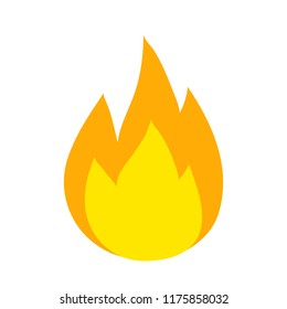 vector fire flames sign illustration isolated, stock vector fire icon