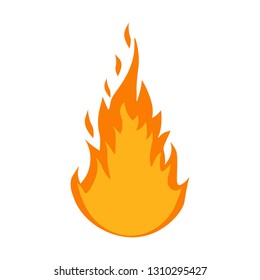 vector fire flames sign illustration isolated