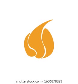 vector fire flames sign illustration isolated - fire icon