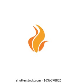 vector fire flames sign illustration isolated - fire icon