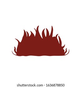 vector fire flames sign illustration isolated - fire icon