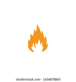 vector fire flames sign illustration isolated - fire icon