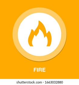 Vektorillustration Feuer Flammenzeichen - Illustration einzeln - Feuersymbol