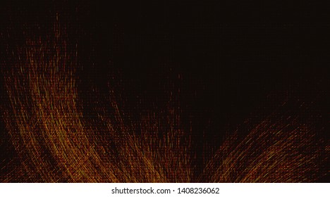Vector Fire Flames with sparks on Black Background,Blaze and energy Concept design,Free Space For text in put,illustration.
