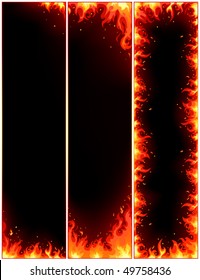 vector of fire flyers  set