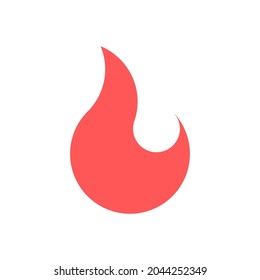 Vector fire in golden ratio style