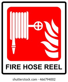 Vector Fire hose reel sign