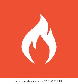 
Vector fire icon. Vector illustration. Flat design for business financial marketing banking advertising web concept cartoon illustration.