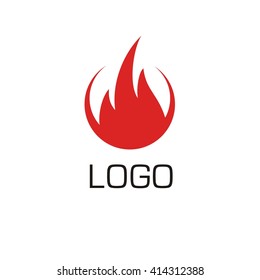 Vector of Fire icon. Fire logo. Business icon for the company. Logo for Oil / Gas. Other companies. Abstract symbol of fire. Vector illustration.