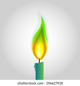 Vector fire lighting design by illustration