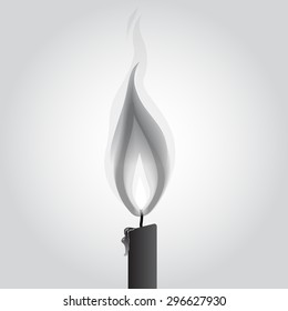 Vector fire lighting design by illustration