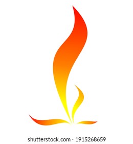 Vector fire logo. Can be used as a logo, brand, danger sign, or others. 