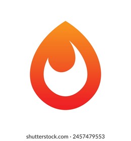 vector fire logo premium template