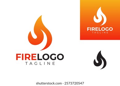 vector fire logo premium template