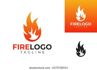 vector fire logo premium template