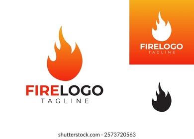 vector fire logo premium template