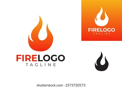 vector fire logo premium template