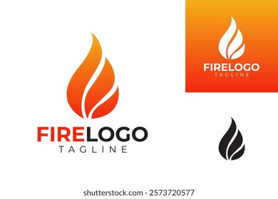 vector fire logo premium template