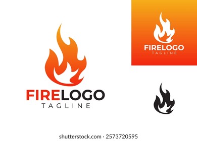 vector fire logo premium template