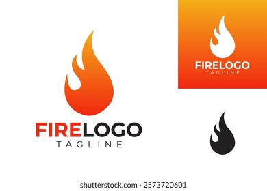 vector fire logo premium template