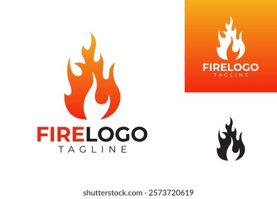 vector fire logo premium template