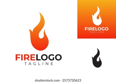 vector fire logo premium template