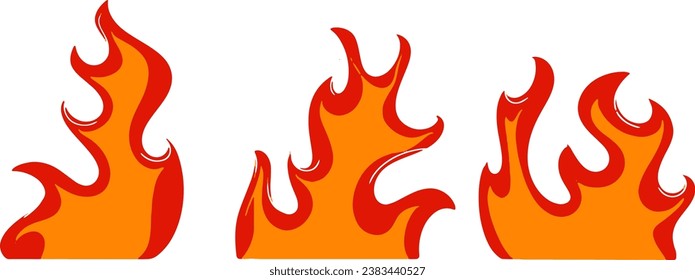 vector fire motif ornament illustration design