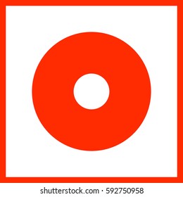 Vector fire safety sign fire alarm