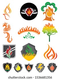 Vector Fire Save Icon Isolated