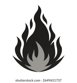 Vector of a fire silhouette