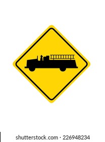 Vector Fire Station Sign 
