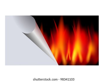 vector fire sticker - big sale - advertisement