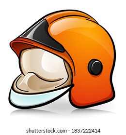 Vector Firefighter Helmet Cartoon Illustration: Vector có sẵn (miễn phí