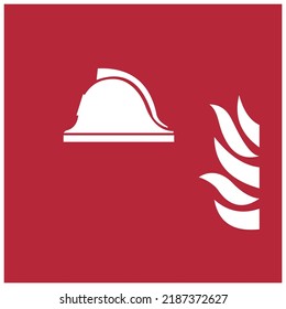 equipo vectorial de lucha contra incendios señalización iso estándar equipo aislado de lucha contra incendios de pictogramas