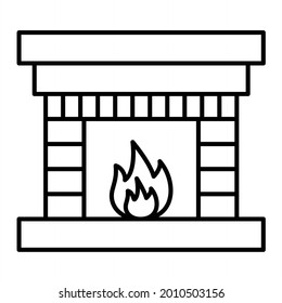 2,587 Winter Fireplace Outline Images, Stock Photos & Vectors ...