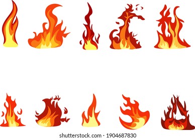 Vector Of The Fires Bundle - Fire Clipart Bundle