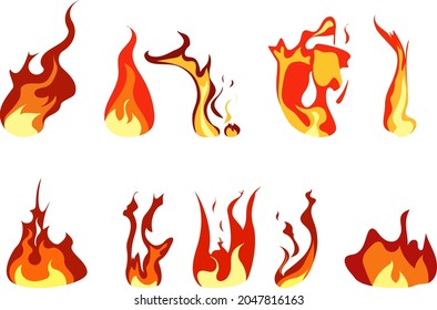 Vector Of The Fires Bundle - Fire Clipart Bundle