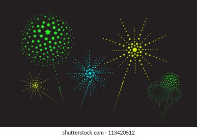 Vector firework