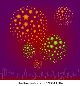 Vector firework
