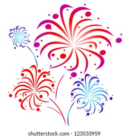 Vector firework