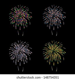 Vector firework 